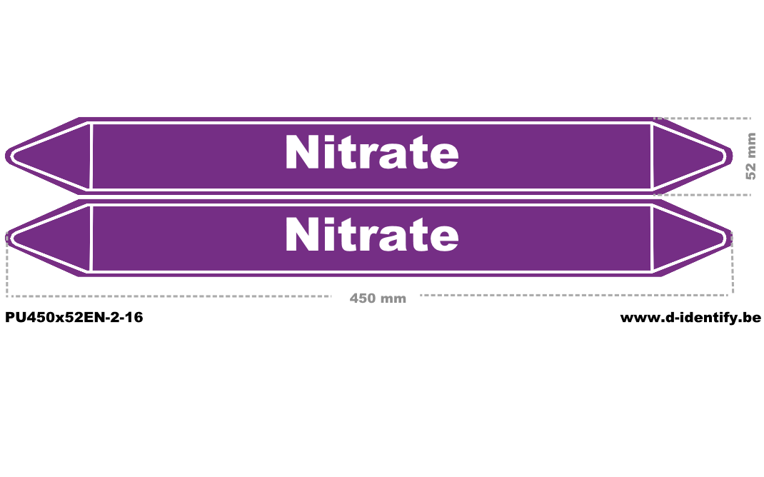 Nitrate Pipe Marking – Chemical Process Identification