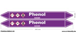 Phenol Pipe Marking – Hazardous Chemical Identification