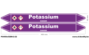 Potassium Pipe Marking – Chemical Line Identification
