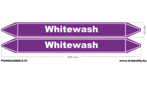 Whitewash Pipe Marking – European Industrial Style