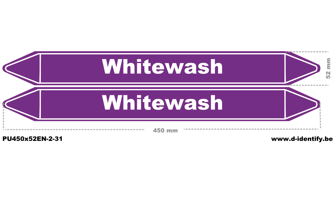 Whitewash Pipe Marking – European Industrial Style