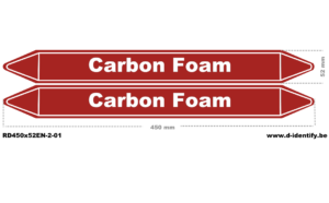 Carbon Foam Pipe Marking – Fire Suppression Identification