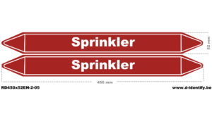 Sprinkler Pipe Marking – Fire Protection Pipe Identification