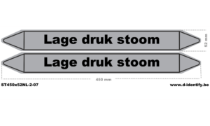 Leidingmarkering Lage Druk Stoom – Europese norm