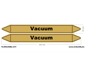 Leidingmarkering vacuum – NBN T 69-004