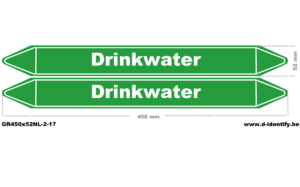 Leidingmarkering Drinkwater