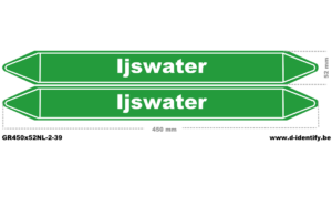 Leidingmarkering Ijswater