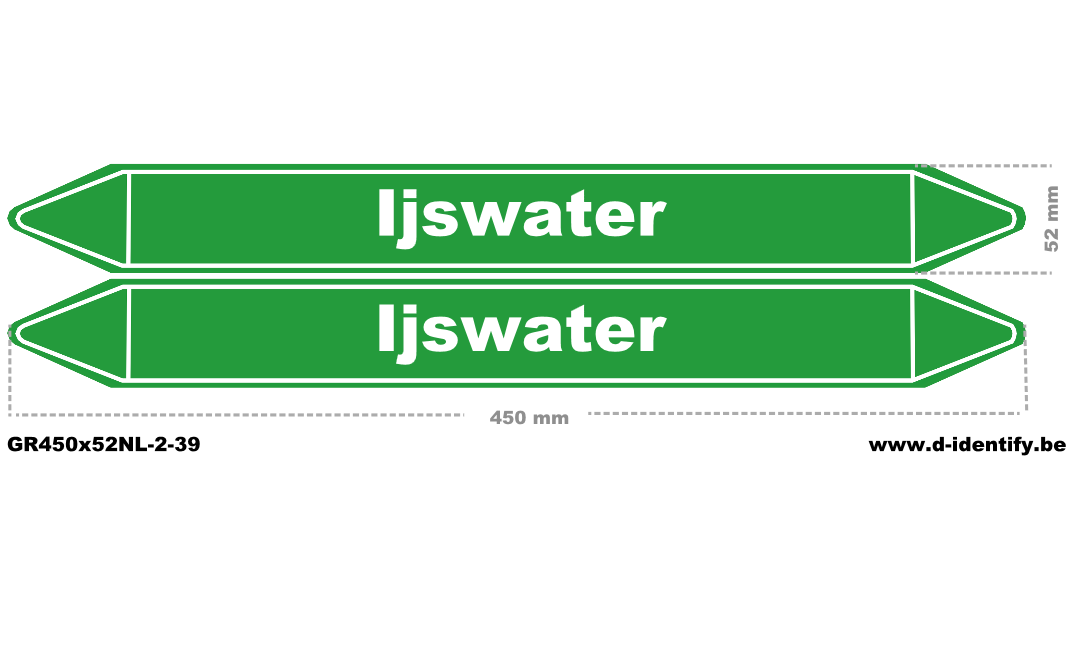 Leidingmarkering Ijswater