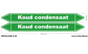 Leidingmarkering Koud Condensaat