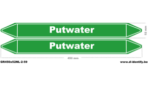 Leidingmarkering Putwater | NBN T 69-004