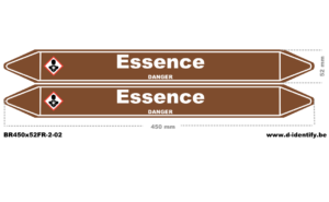 Marquage de tuyauterie Essence