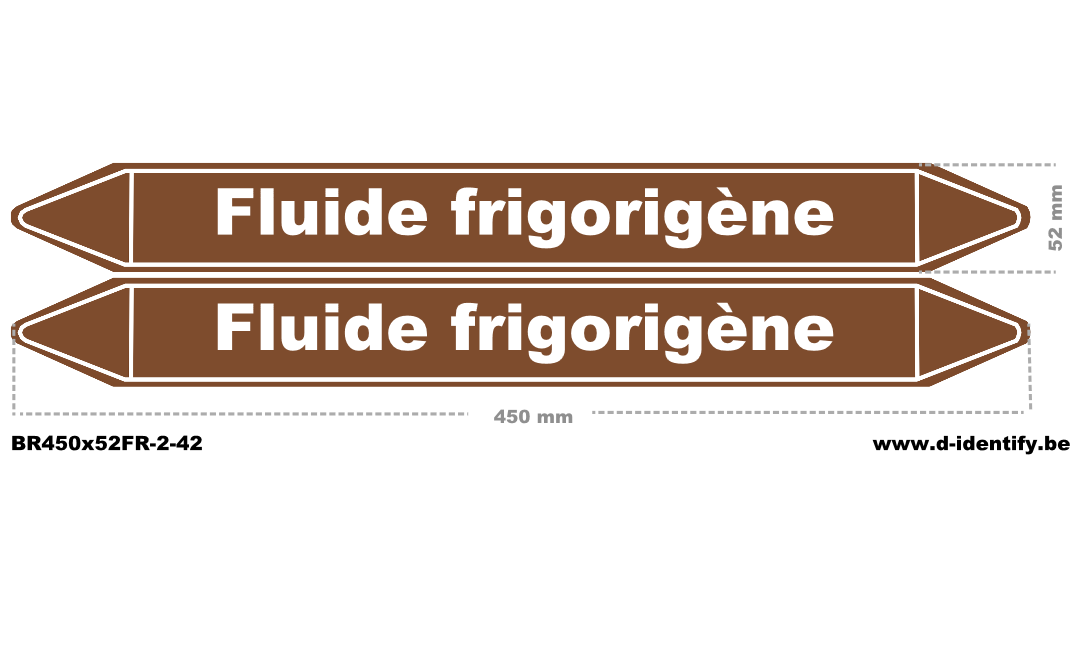 Marquage de tuyauterie fluide frigorigène