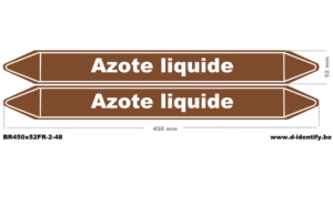 Marquage de tuyauterie azote liquide | Identification claire