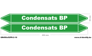 Marquage de tuyauterie condensats BP – NBN T 69-004
