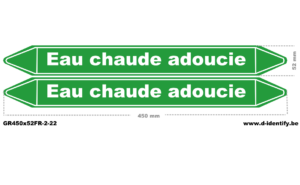 Marquage de tuyauterie eau chaude adoucie – NBN T 69-004