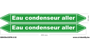 Marquage de tuyauterie eau condenseur aller – NBN T 69-004