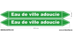 Marquage de tuyauterie eau de ville adoucie – NBN T 69-004