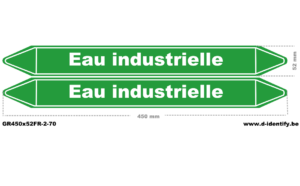 Marquage de tuyauterie eau industrielle – NBN T 69-004