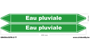 Marquage de tuyauterie eau pluviale – NBN T 69-004