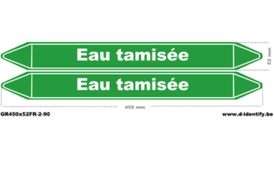 Marquage de tuyauterie eau traitée – NBN T 69-004