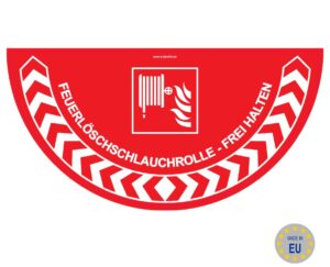 Fuerloschschauchlauchrille - frei halten 700x350mm