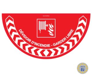 devidoir incendie - garder libre 700x350mm