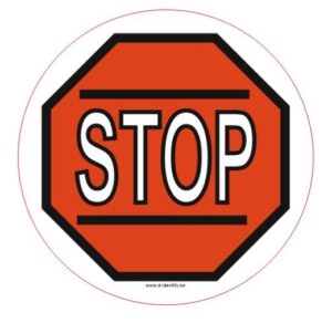 Bodenmarkierung - STOP