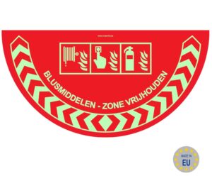 Blusmiddelen - Zone vrijhouden Glow in the Dark