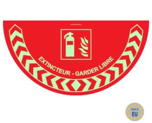 Extincteur - garder libre 700x350mm glow