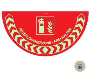 Fuerlosherzone - Frei Halten 700x350mm glow