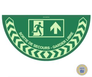 SORTIE DE SECOURS - GARDER LIBRE glow