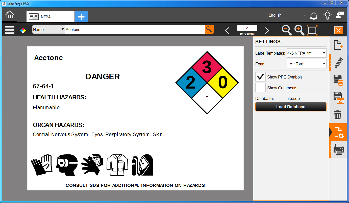 Labelforge Pro - Module NFPA