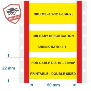 Krimpkous 3:1 polyolefine – 16–35mm² geel