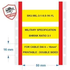 Schrumpfschlauch 3:1 Polyolefin – 6–16mm² gelb