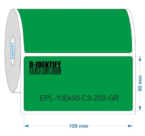 Engraving plate label 100mm x 50mm - Green