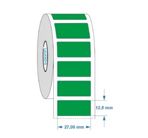 Engraving plate label 27mm x 12.5mm, Green
