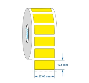 Engraving plate label 27mm x 12.5mm, Yellow