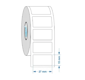 Engraving plate label 27mm x 15mm, White
