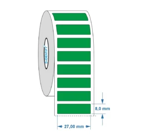Engraving plate label 27mm x 8mm, Green - Attema Ak2