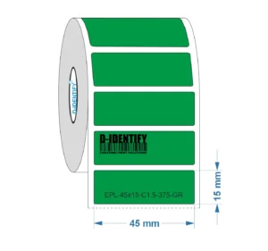Graveerplaat Resopal label 45 x 15 mm groen