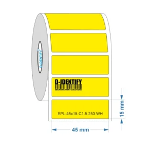 Engraving plate label 45mm x 15mm - Yellow