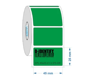 Graveerplaat Resopal label 45 x 25 mm groen