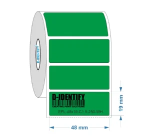 Engraving plate label 48mm x 19mm - Green