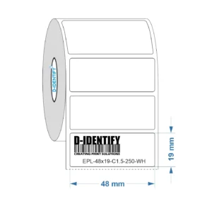 Engraving plate label 48mm x 19mm - White