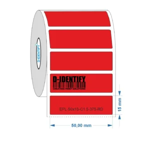 Engraving plate label 50mm x 15mm - Red