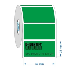 Engraving plate label 50mm x 25mm - Green