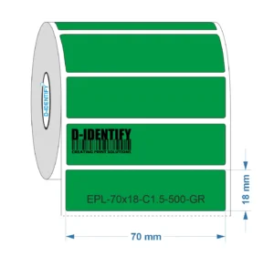 Engraving plate label 70mm x 18mm - Green