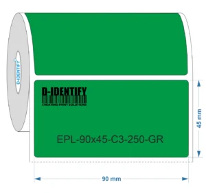 Engraving plate label 90mm x 45mm - Green